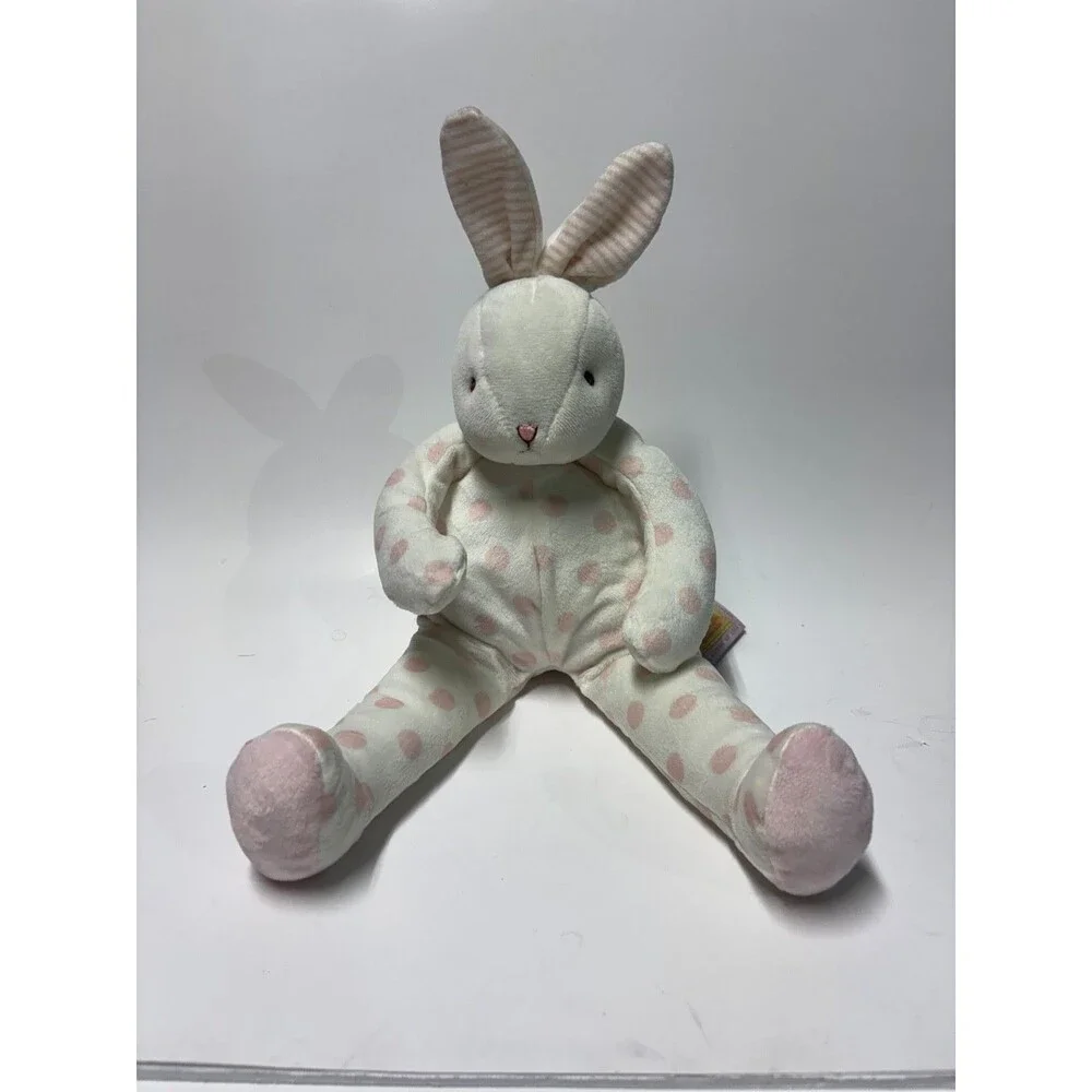 Bunnies By The Bay Plush BIG BLOOM BUDDY Gray Polka Dot Bunny #101050 Lovey